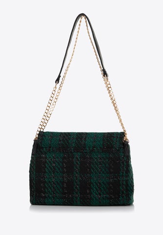 Wittchen Women's Bouclé Messenger Bag in Black and Green Polyester