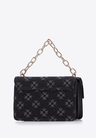 Wittchen Women's denim messenger bag with monogram little black dress