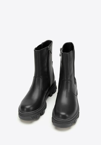 Wittchen Women's Leather Platform Boots Black Natural Leather