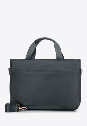 Wittchen Women's 14" Laptop Bag with Quilting Gray Polyester