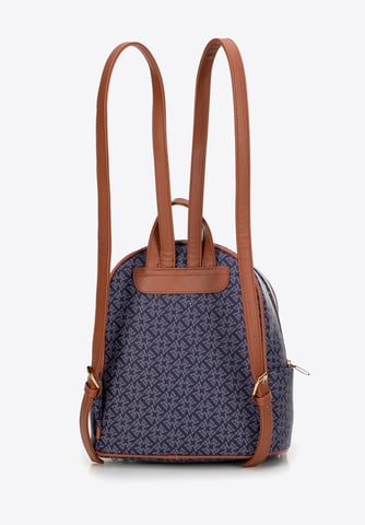 Wittchen Women's Backpack with Eco-leather and Tassel Navy Blue Navy Blue Eco-le