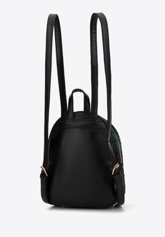 Wittchen Women's Backpack in Black and Green Polyester Bouclé Fabric