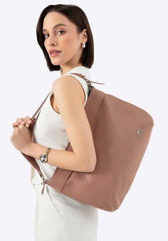 Wittchen Women's shopper bag made of natural leather with a detachable handle