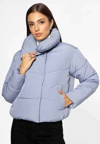 Wittchen Women's Oversized Quilted Jacket Blue Polyester