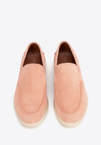 Wittchen Men's Moccasins made of genuine suede leather pink pink suede leather