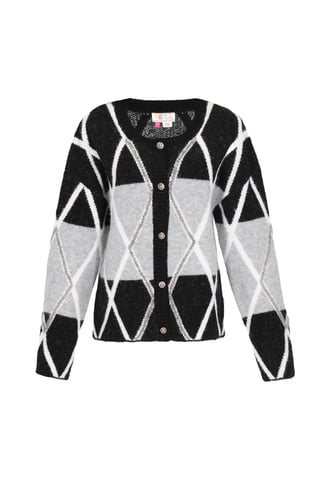 IZIA Vest vrouwen zwart/grijs