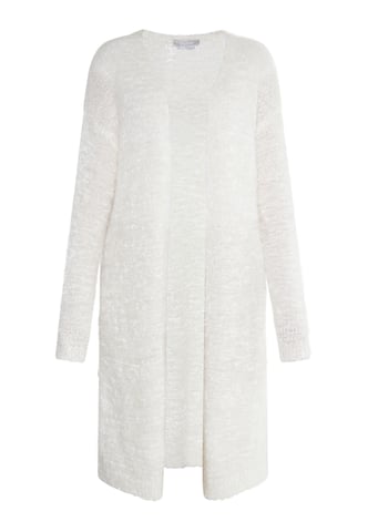 usha knitted coat women off-white