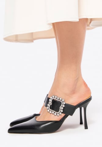 Wittchen Women's Leather Pumps with Stiletto Heel Black Natural Leather