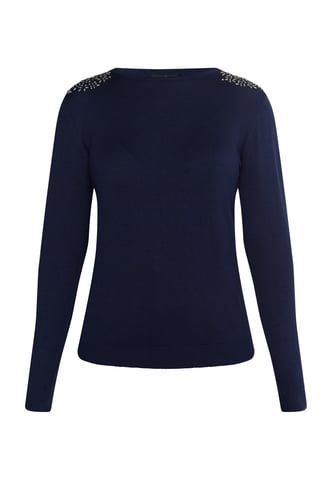 usha Knitted pullover women marine