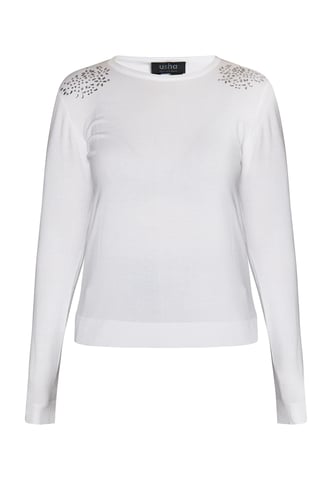 usha Knitted pullover women white