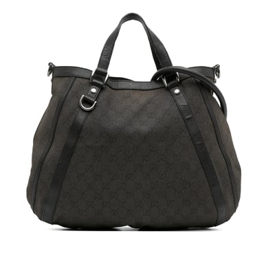 Gg Canvas Tote Signaturväska