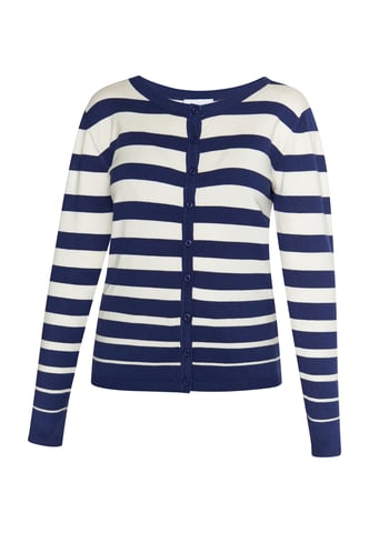 usha Cardigan women marine wool white
