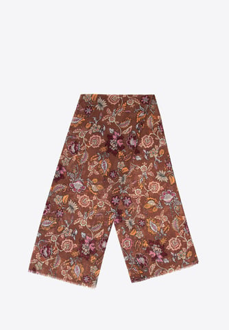 Wittchen Women's floral pattern scarf brown and orange brown and orange polyeste