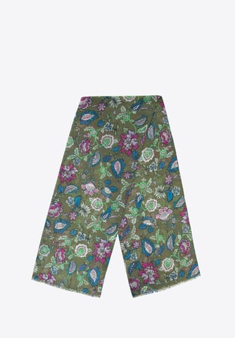 Wittchen Women's floral pattern scarf green and blue green and blue polyester