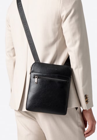 Wittchen Men's Small Messenger Bag in Imitation Leather Black