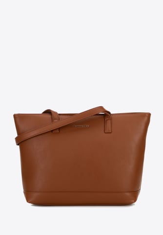 Wittchen Dames 15, 6" Laptoptas, Kunstleer, Bruin, Eco-leer