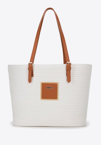 Wittchen Women's Cotton Blend Shopper Bag Off-White Polyester