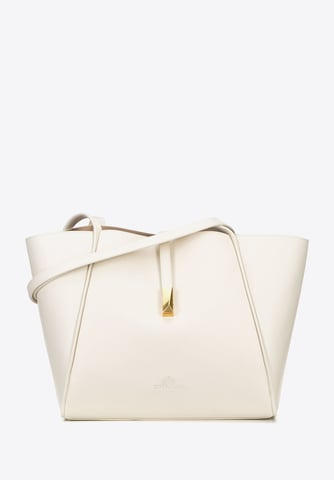 Wittchen Dames leren shopper met uitneembaar zakje, crème, natuurlijk leer