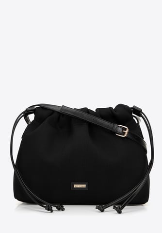 Wittchen Dames Bucket Bag met Trekkoorden, Zwart Polyester