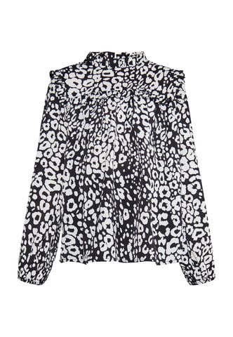 Faina Blouse meisjes (kinderen) zwart wit