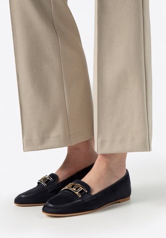 Wittchen Women's Leather Flat Loafers Navy Blue Natural Leather