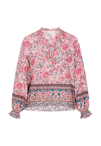 usha Blouse vrouwen lichtroze veelkleurig