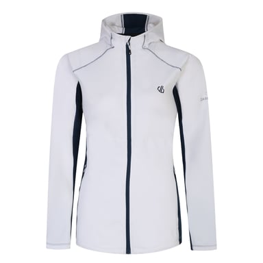 Dare 2B Womens/Ladies Convey II Hooded Core Stretch Midlayer (White/Moonlight Denim)