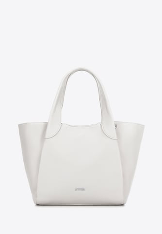 Wittchen Women's eco-leather suitcase creamy white eco-leather
