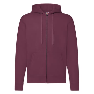 Fruit of the Loom Unisex Adult Classic Hooded Jacket (Burgundy)