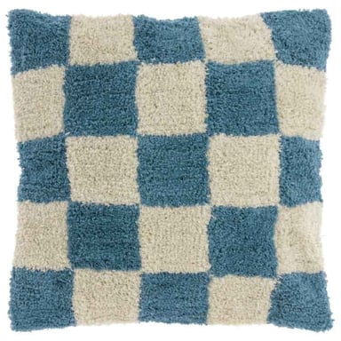 Unique Living sierkussen ziva jeans blue -45x45cm