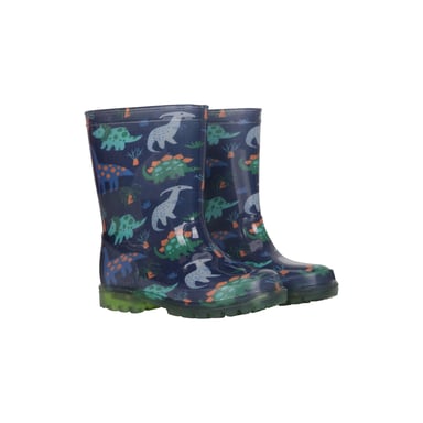 Mountain Warehouse Childrens/Kids Splash Unicorn And Rainbow Light Up Wellington Boots (Navy)