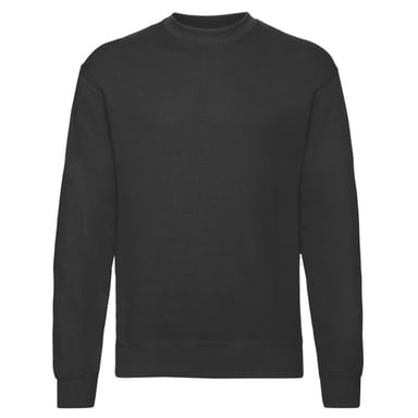 Fruit of the Loom Unisex Adult Classic Set-in Sweatshirt (Black)