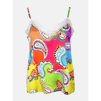 Mucho Gusto Slip top met paisley