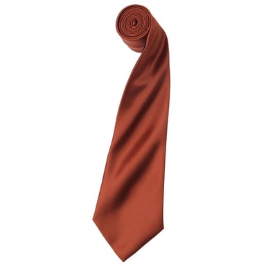 Premier Colours Collection Satin Tie (Chestnut)