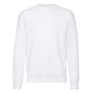 Fruit of the Loom Unisex Adult Classic Set-in Sweatshirt (White)