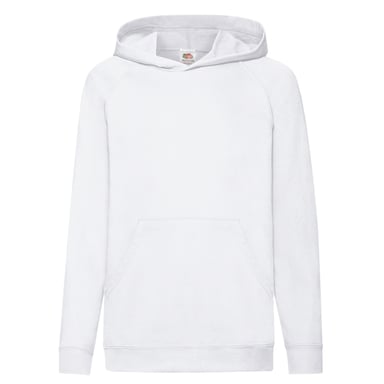 Fruit of the Loom Childrens/Kids Lightweight Hoodie (White)