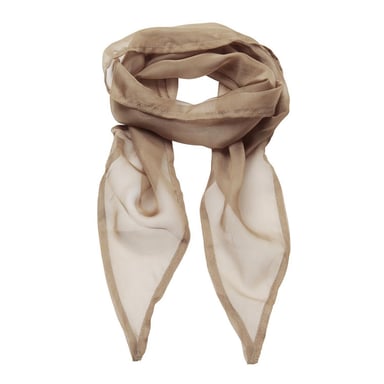 Premier Womens/Ladies Chiffon Scarf (Khaki)