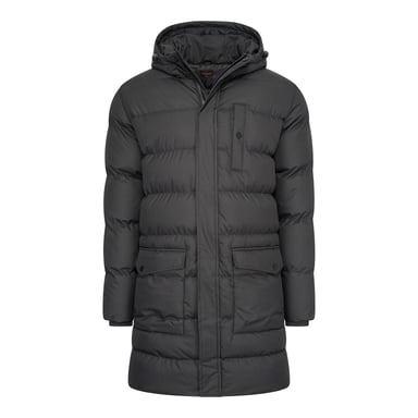 Cappuccino Italia Jas winter Hooded Winter Jacket Zwart Black