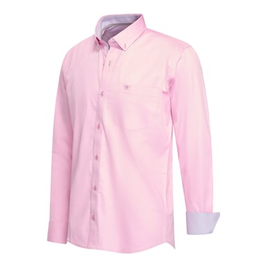 Cappuccino Italia Overhemden Stretch Overhemd Ancona Pink
