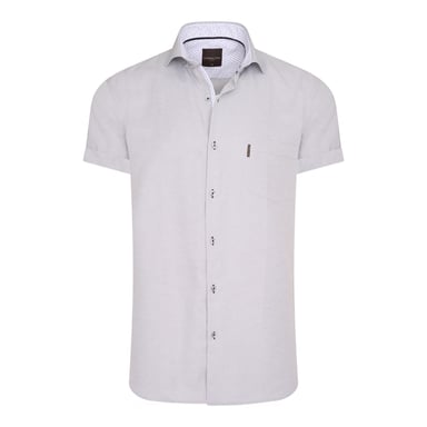 Cappuccino Italia Overhemden Short Sleeve Blouse Grijs Grey