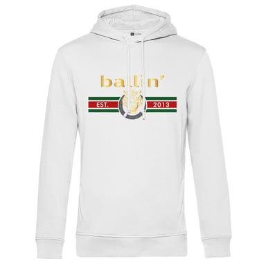 Ballin Est. 2013 Hoodies Tiger Lines Hoodie White