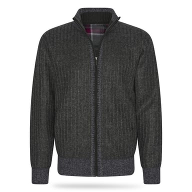 Cappuccino Italia Sweaters Bounded Jacket Antraciet Grey