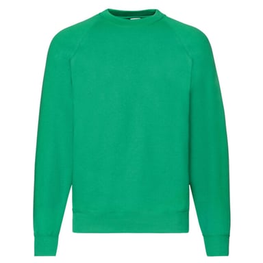 Fruit of the Loom Unisex Adult Classic Raglan Sweatshirt (Kelly Green)