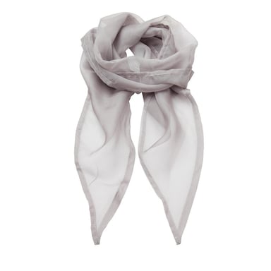 Premier Womens/Ladies Chiffon Scarf (Silver)