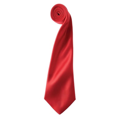 Premier Colours Collection Satin Tie (Red)