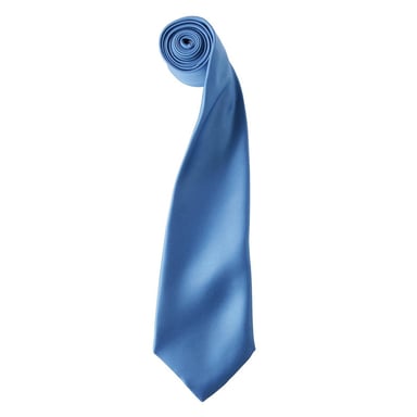Premier Colours Collection Satin Tie (Mid Blue)