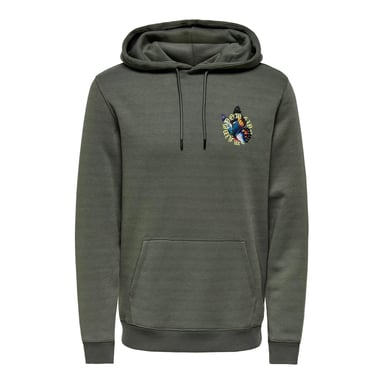 Only & Sons Hoodies Keane Hoodie  Grey