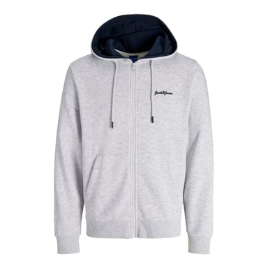 Jack & Jones Vest Jor Tango Zip Sweat Hood  Grey