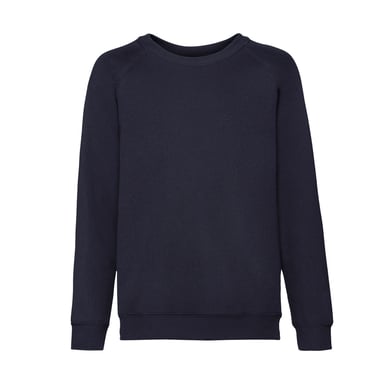 Fruit of the Loom Childrens/Kids Classic Raglan Sweatshirt (Deep Navy)