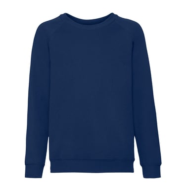 Fruit of the Loom Childrens/Kids Classic Raglan Sweatshirt (Navy)